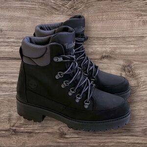 Timberland Women's Courmayeur Valley Black Waterproof Hiker Boots